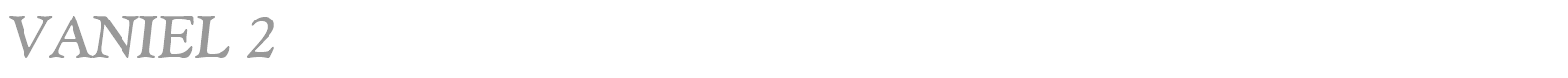 Vaniel font preview